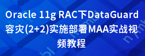 Oracle 11g RAC下DataGuard容灾(2+2)实施部署MAA实战视频教程