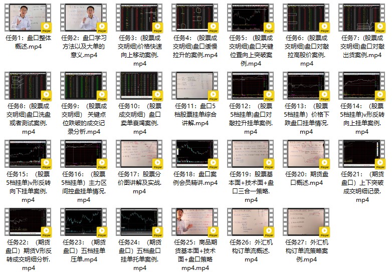 飞云金教 盘口及机构订单流交易 精讲无加密视频