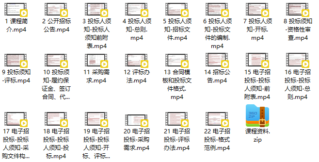 政府采购招标文件实战拆解课程